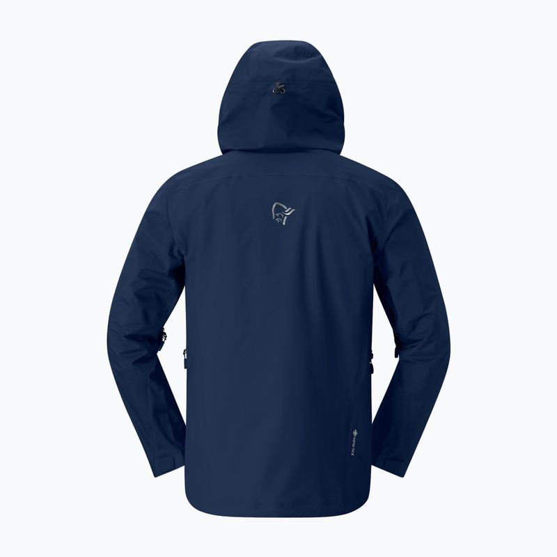 Giacca impermeabile da uomo NORRONA Falketind Gore-Tex indigo night 5