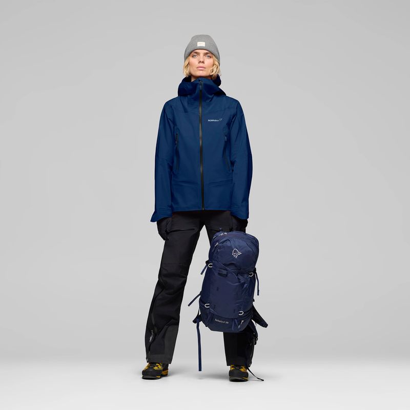 Giacca antipioggia da donna NORRONA Falketind Gore-Tex indigo night 2