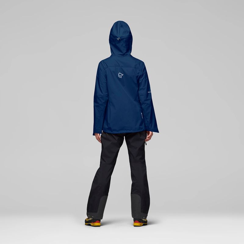 Giacca antipioggia da donna NORRONA Falketind Gore-Tex indigo night 3