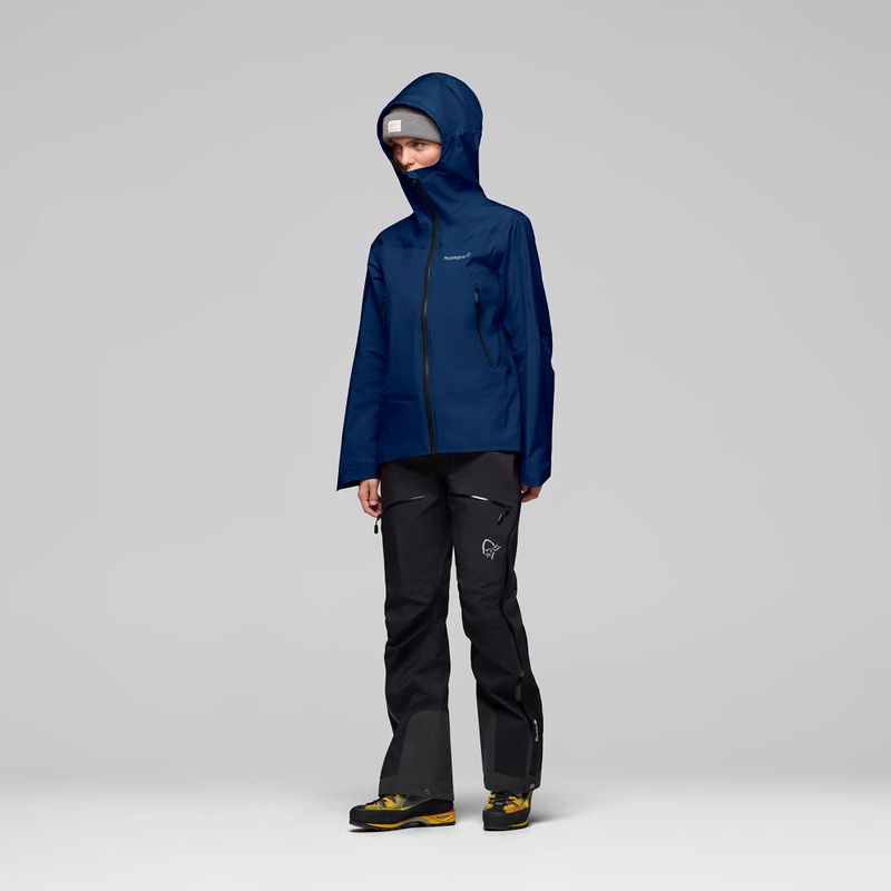 Giacca antipioggia da donna NORRONA Falketind Gore-Tex indigo night 4