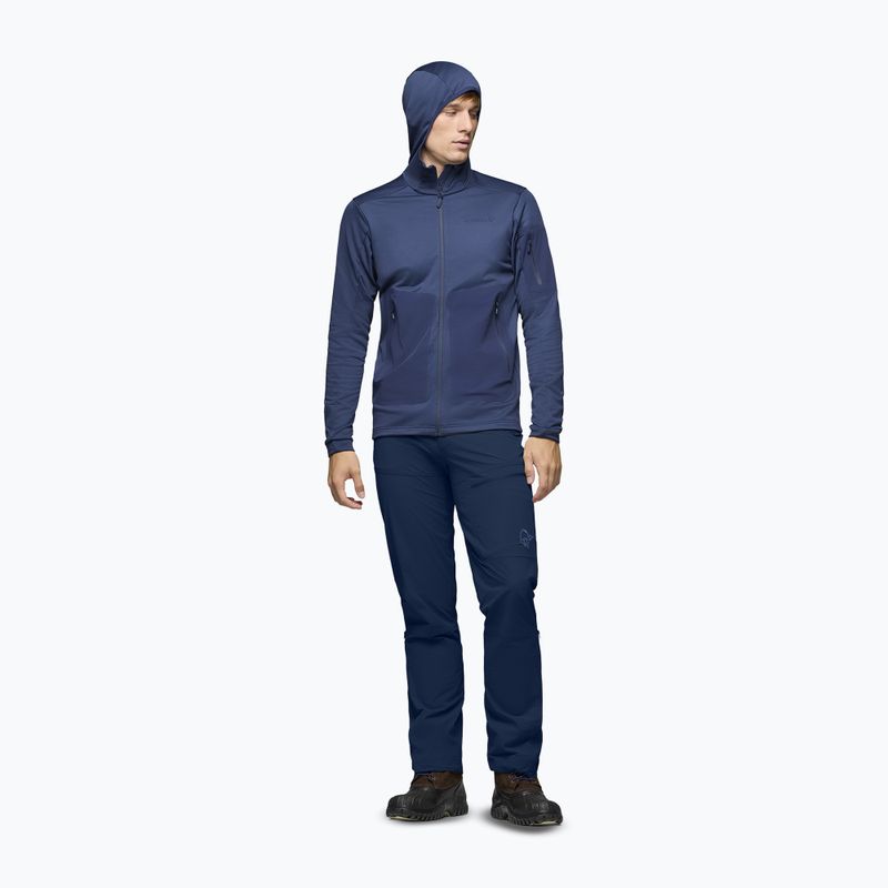 Felpa da trekking uomo NORRONA Falketind Warm2 Stretch Hood indigo night 2
