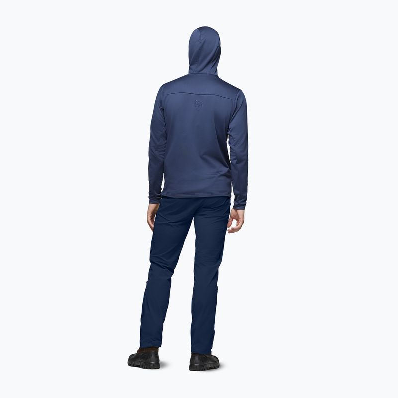 Felpa da trekking uomo NORRONA Falketind Warm2 Stretch Hood indigo night 3