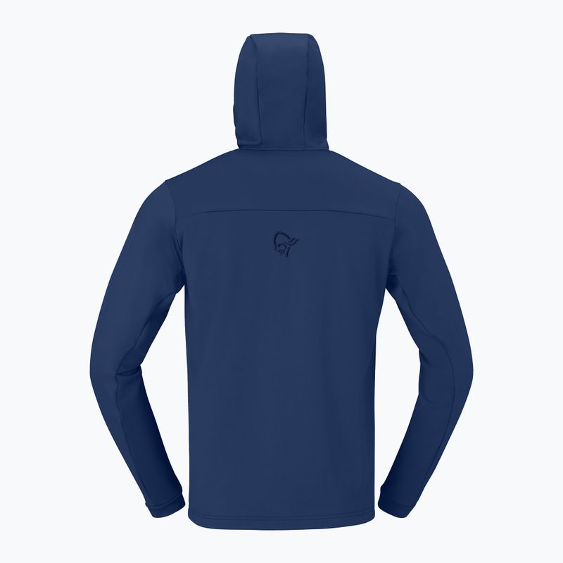 Felpa da trekking uomo NORRONA Falketind Warm2 Stretch Hood indigo night 6