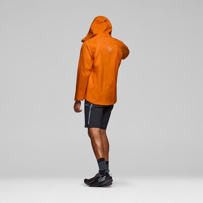 Giacca antipioggia da uomo NORRONA Falketind Dri1 gold flame 3