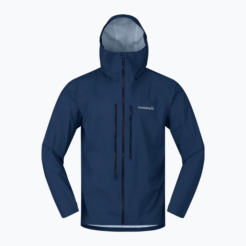 Giacca antipioggia da uomo NORRONA Falketind Dri1 indigo night 6