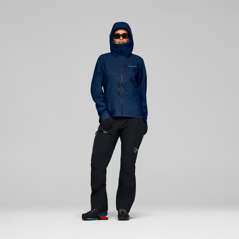 Giacca antipioggia da donna NORRONA Falketind Dri1 indigo night 2