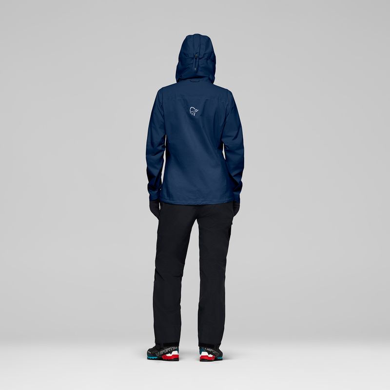 Giacca antipioggia da donna NORRONA Falketind Dri1 indigo night 3