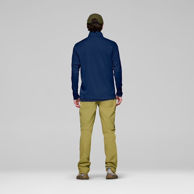 Felpa trekking da uomo NORRONA Femund Warm1 Zip Neck indigo night 3