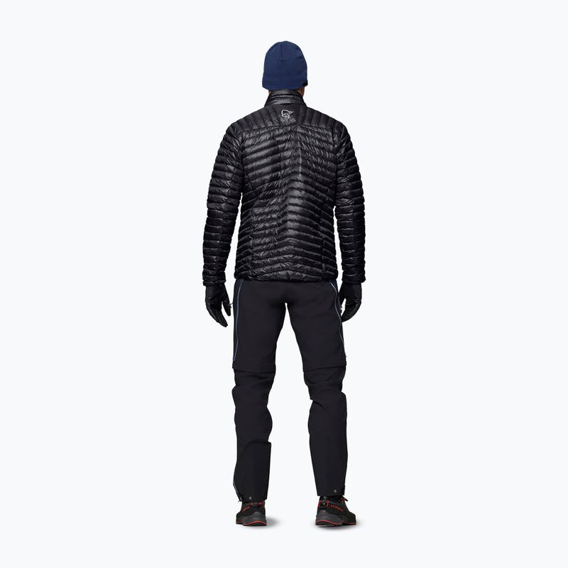 Piumino uomo NORRONA Trollveggen Down800 Super Light caviar black 3