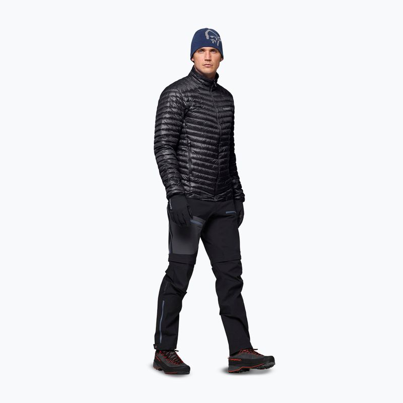 Piumino uomo NORRONA Trollveggen Down800 Super Light caviar black 4