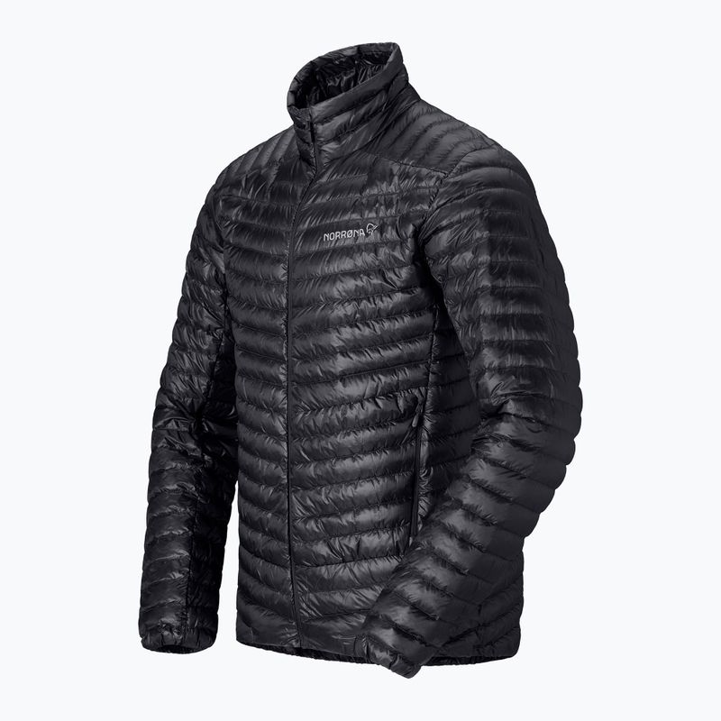 Piumino uomo NORRONA Trollveggen Down800 Super Light caviar black 7
