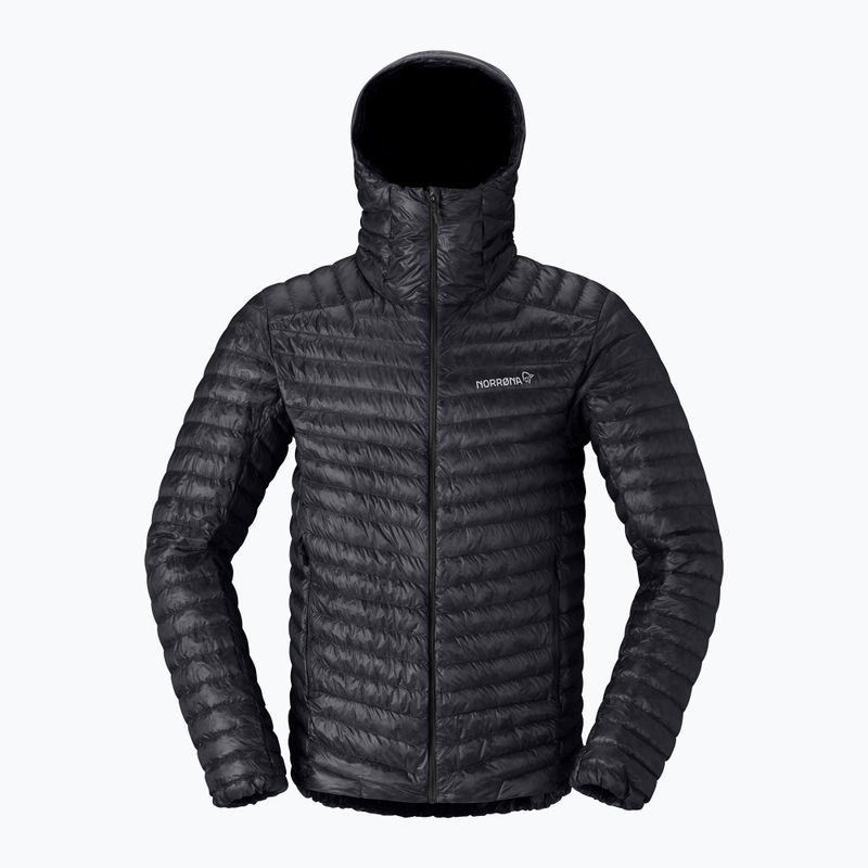 Piumino uomo Norrona Trollveggen Down800 Super Light Hood Caviar Black 5