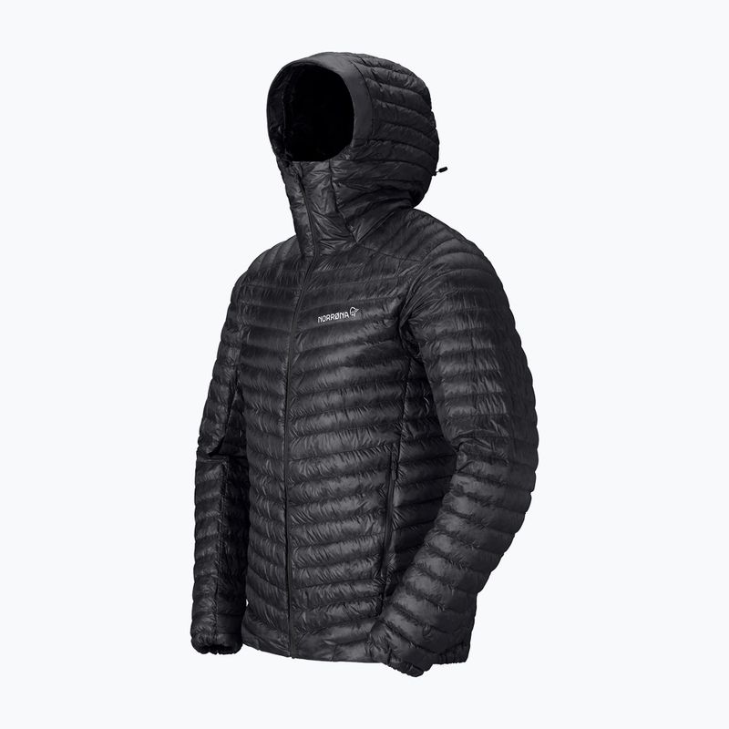 Piumino uomo Norrona Trollveggen Down800 Super Light Hood Caviar Black 7