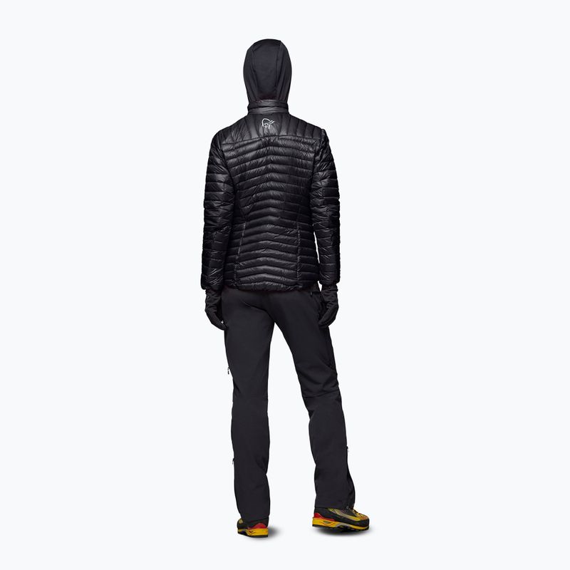 Piumino donna NORRONA Trollveggen Down800 Super Light caviar black 3