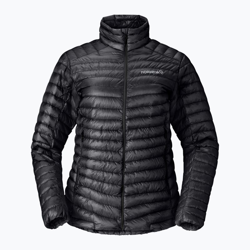 Piumino donna NORRONA Trollveggen Down800 Super Light caviar black 6