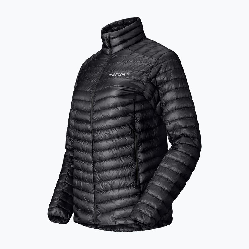 Piumino donna NORRONA Trollveggen Down800 Super Light caviar black 8