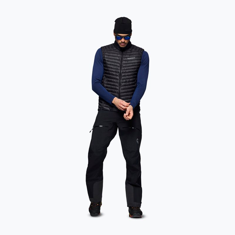 Gilet senza maniche NORRONA Trollveggen Down800 Super Light caviar black 2
