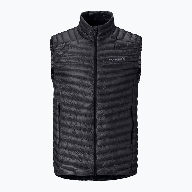 Gilet senza maniche NORRONA Trollveggen Down800 Super Light caviar black 5