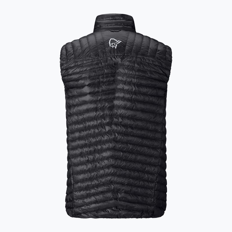 Gilet senza maniche NORRONA Trollveggen Down800 Super Light caviar black 6