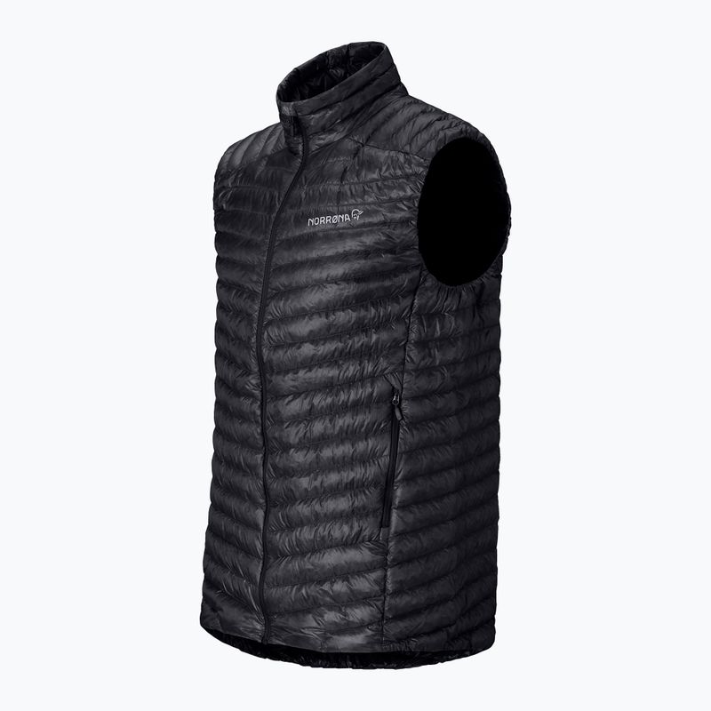 Gilet senza maniche NORRONA Trollveggen Down800 Super Light caviar black 7