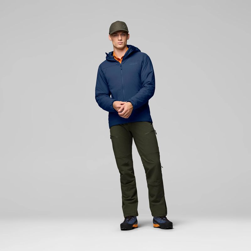 Giacca imbottita da uomo NORRONA Femund Thermo60 Zip Hood indigo night 2