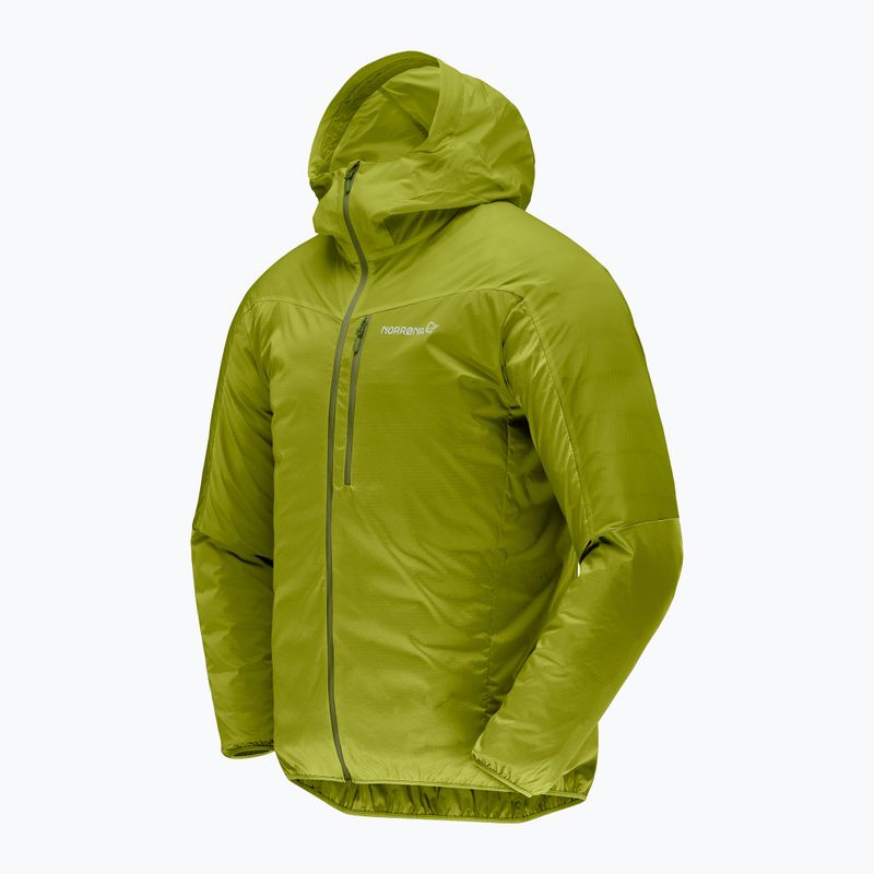 Giacca antivento da uomo NORRONA Faketind Aero60 Zip Hood golden lime 3