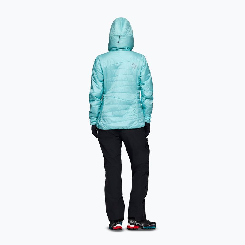 Giacca imbottita da donna NORRONA Faketind Thermo40 Zip Hoodie aqua haze 3