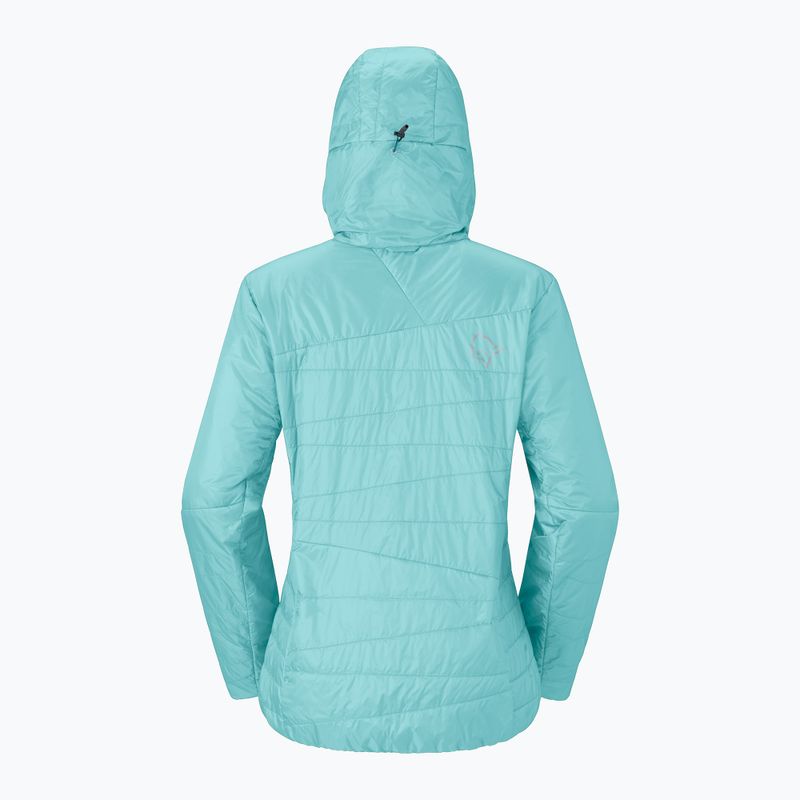 Giacca imbottita da donna NORRONA Faketind Thermo40 Zip Hoodie aqua haze 6