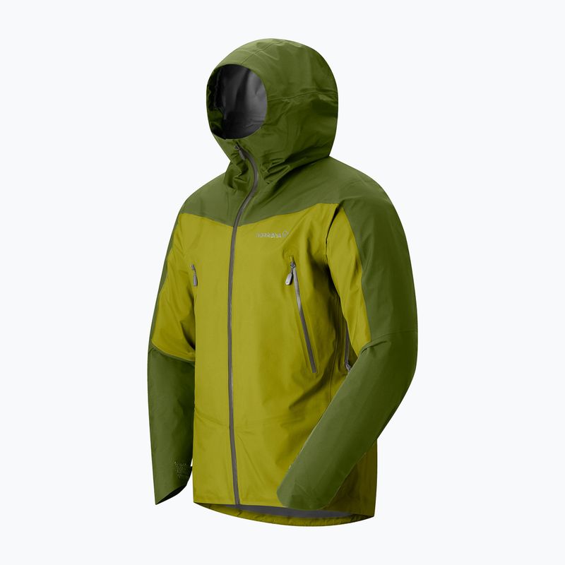 Giacca antipioggia da uomo NORRONA Falketind Gore-Tex golden lime/pesto 6