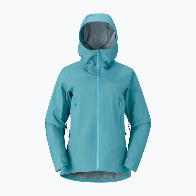 Giacca antipioggia da donna NORRONA Falketind Gore-Tex brittany blue 5