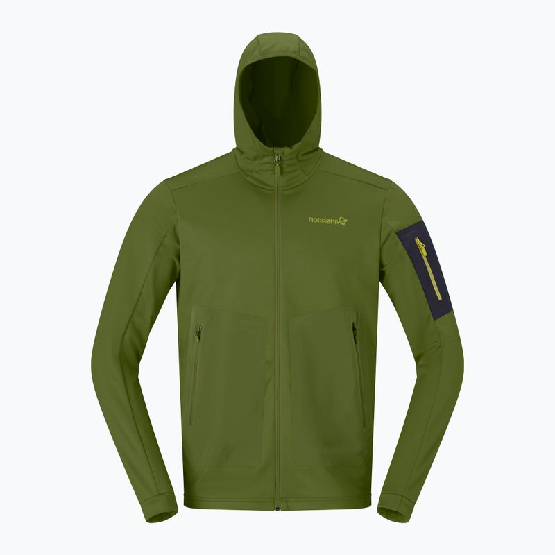 Felpa trekking da uomo NORRONA Falketind Warm2 Stretch Hood pesto 5