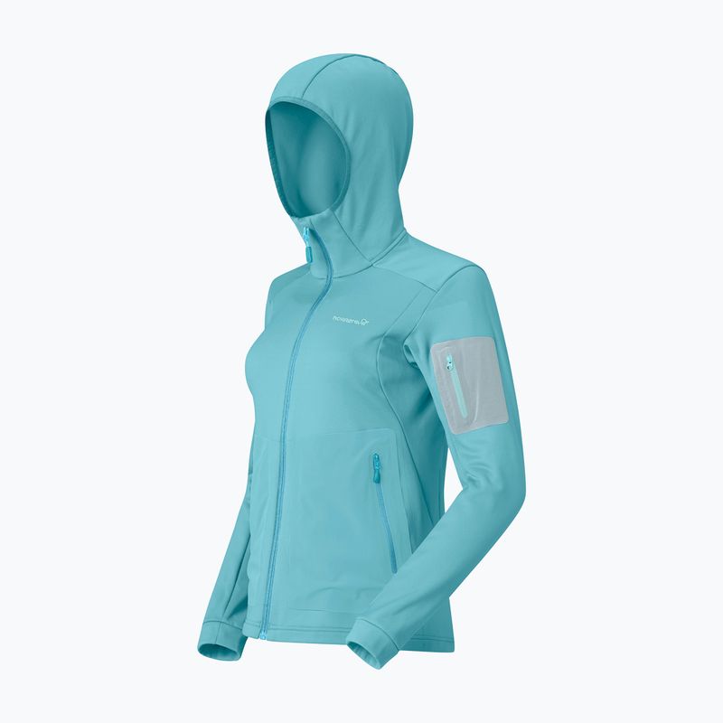 Felpa da trekking da donna NORRONA Falketind Warm2 Stretch Hood brittany blue 7