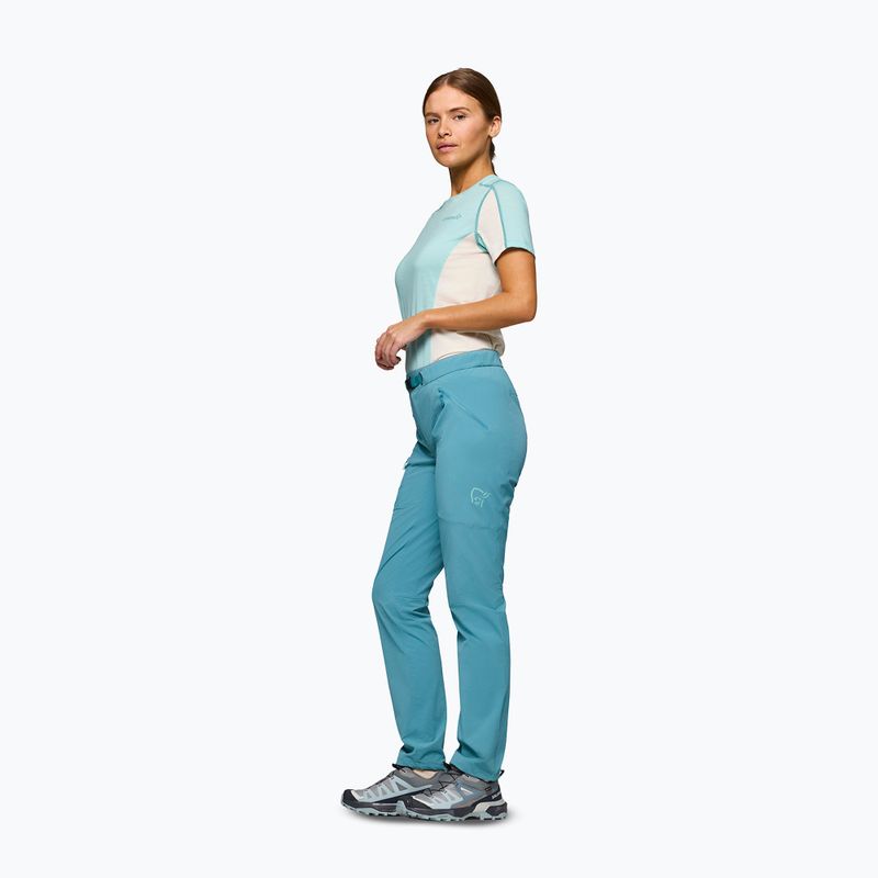 Pantaloni da trekking da donna NORRONA Falketind Flex1 Light brittany blue 4