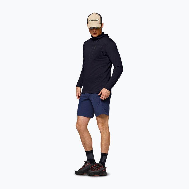Felpa da trekking uomo NORRONA Falketind Warm1 Hood caviar black 2