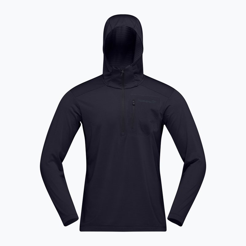 Felpa da trekking uomo NORRONA Falketind Warm1 Hood caviar black 5