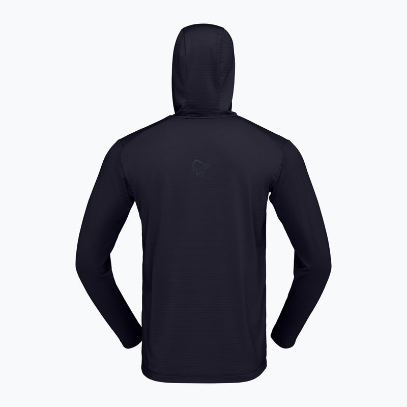 Felpa da trekking uomo NORRONA Falketind Warm1 Hood caviar black 6