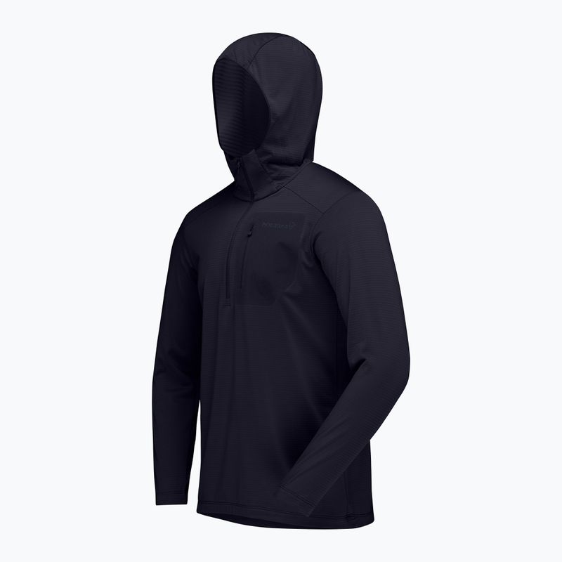 Felpa da trekking uomo NORRONA Falketind Warm1 Hood caviar black 7