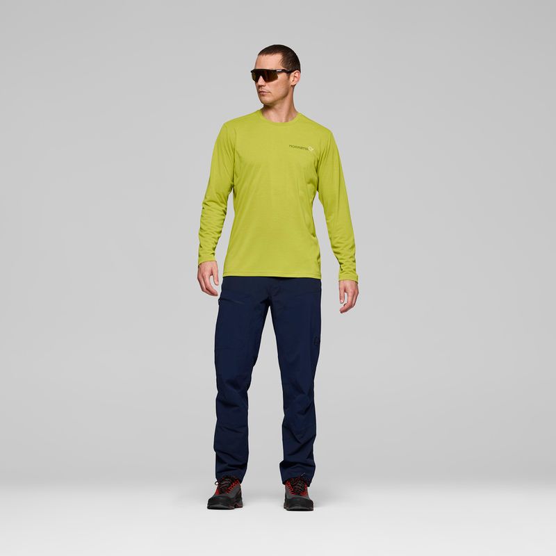 Maglia a maniche lunghe da uomo NORRONA Femund Tech golden lime 2