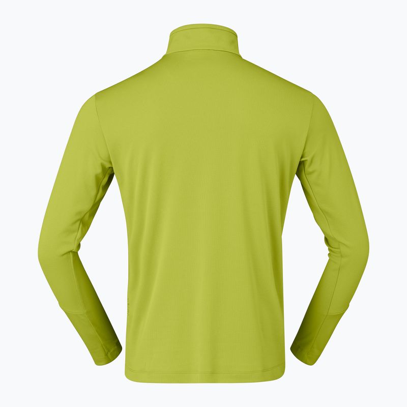 Felpa trekking da uomo NORRONA Femund Warm1 Zip Neck golden lime/olive night 6