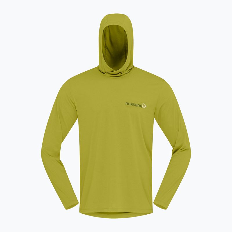 Felpa trekking da uomo NORRONA Femund Tech Hood golden lime 6