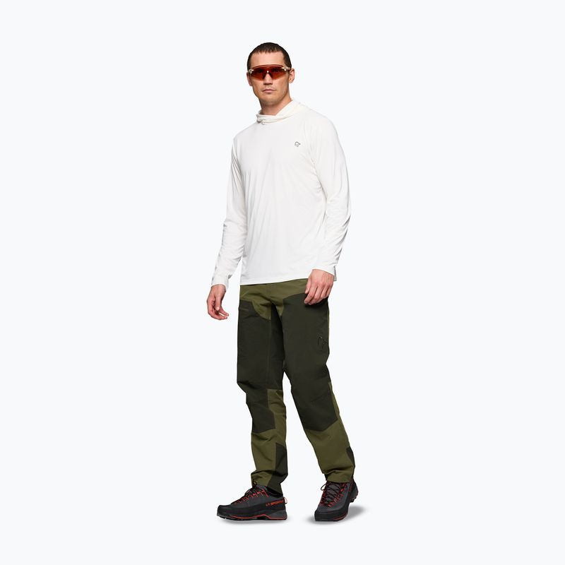 Felpa trekking da uomo NORRONA Femund Tech Hood snow white 5