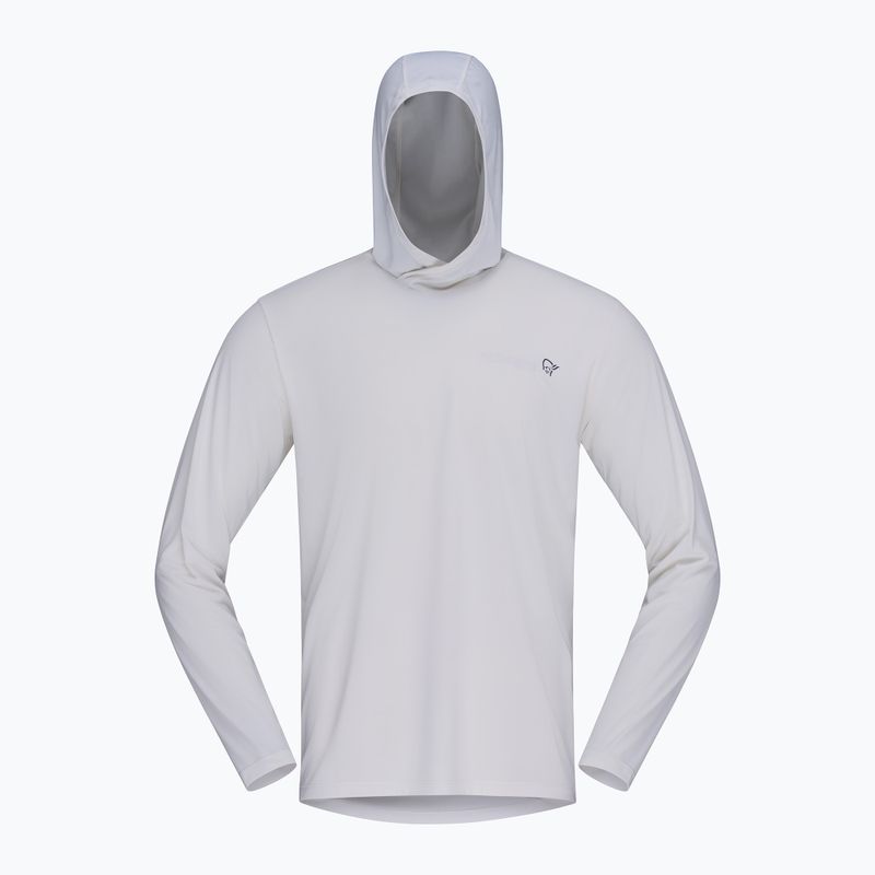 Felpa trekking da uomo NORRONA Femund Tech Hood snow white 6