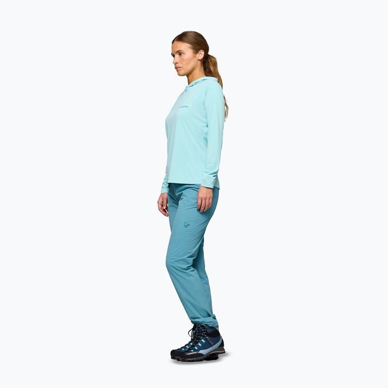 Felpa da trekking da donna NORRONA Femund Tech Hood aqua haze 5