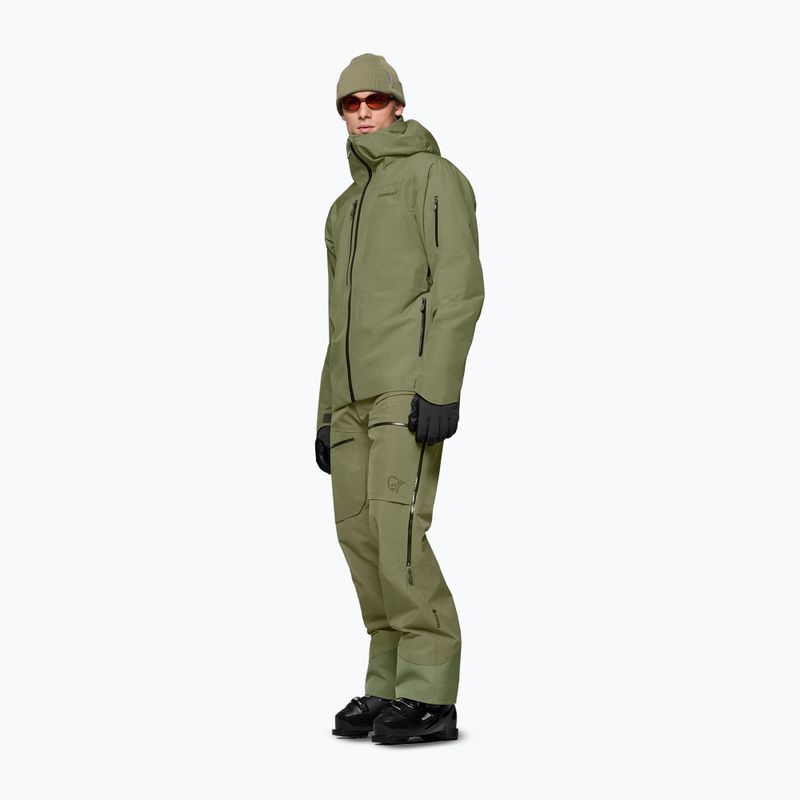 Giacca da sci da uomo NORRONA Lofoten Gore-Tex Insulated deep lichen green 2