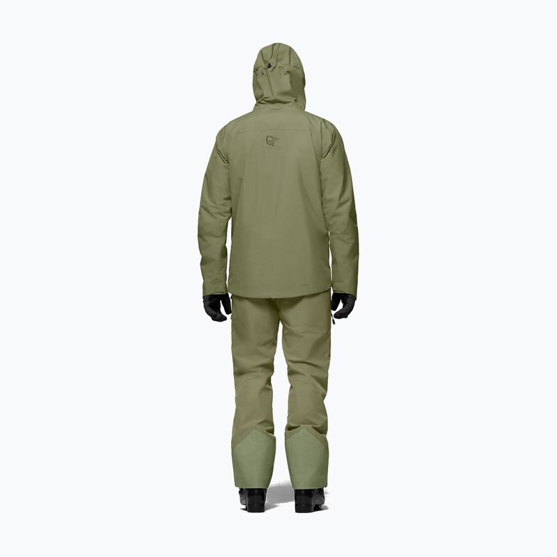 Giacca da sci da uomo NORRONA Lofoten Gore-Tex Insulated deep lichen green 3