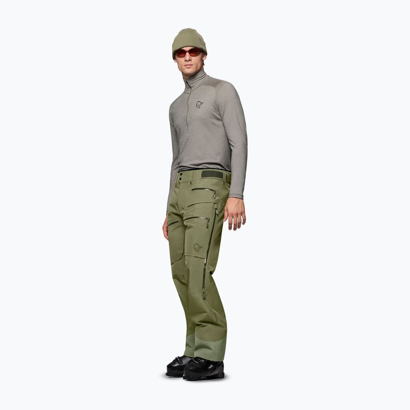 Pantaloni da sci da uomo Norrona Lofoten Gore-Tex Insulated deep lichen green 4