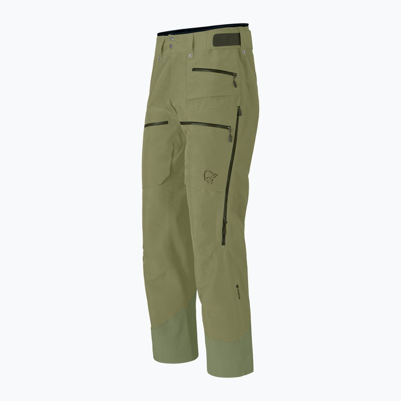 Pantaloni da sci da uomo Norrona Lofoten Gore-Tex Insulated deep lichen green 7