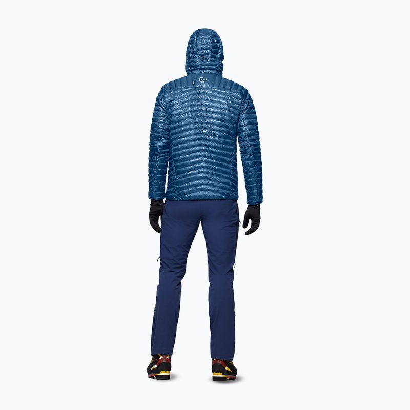 Piumino uomo Norrona Trollveggen Down800 Super Light Hood dark blue 2