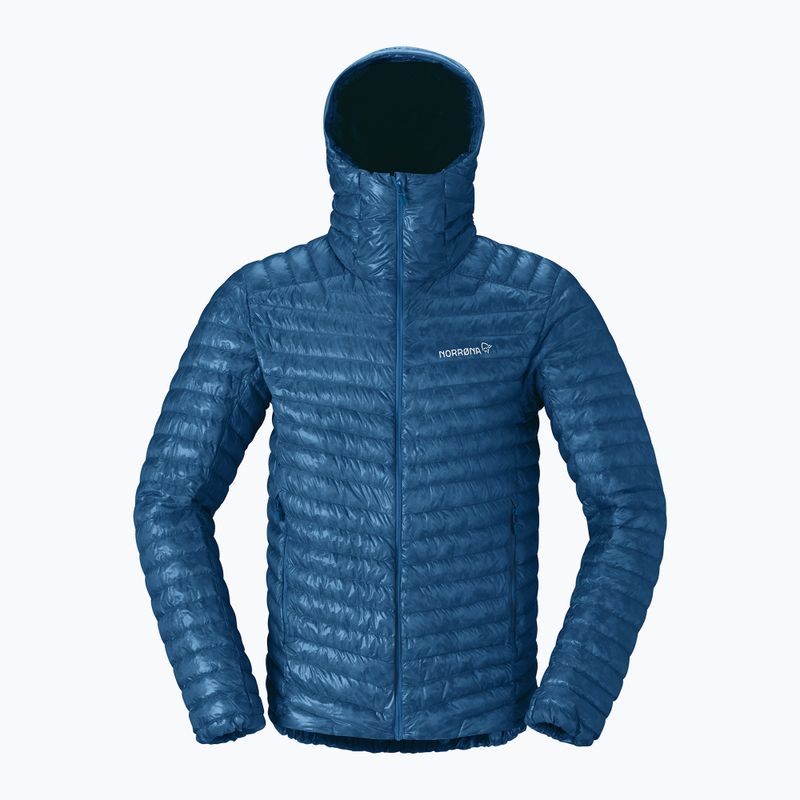Piumino uomo Norrona Trollveggen Down800 Super Light Hood dark blue 5