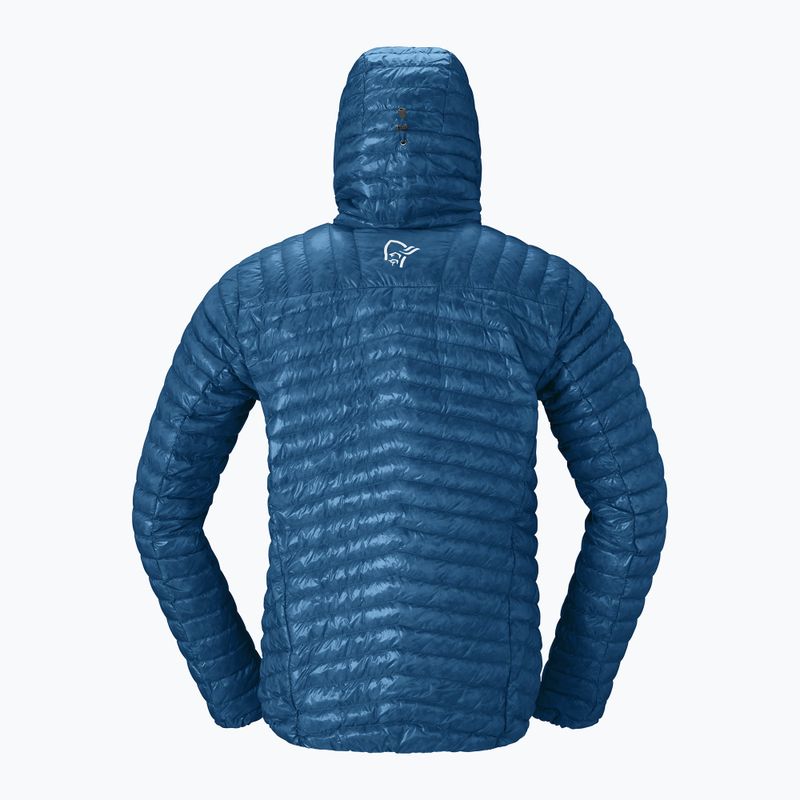 Piumino uomo Norrona Trollveggen Down800 Super Light Hood dark blue 6